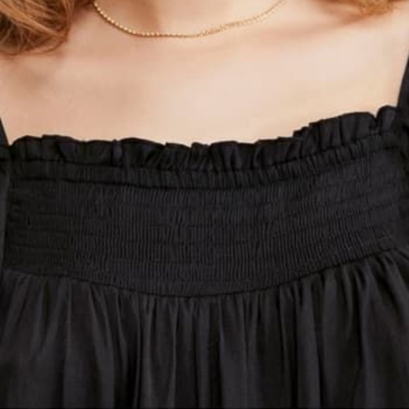 NEW Free People Want Your Love Mini Ruffle Doll Dress Boho Black Size S - Picture 8 of 10